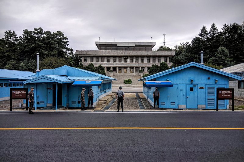 Panmunjom is closed to foreign visitors right now (1/2)