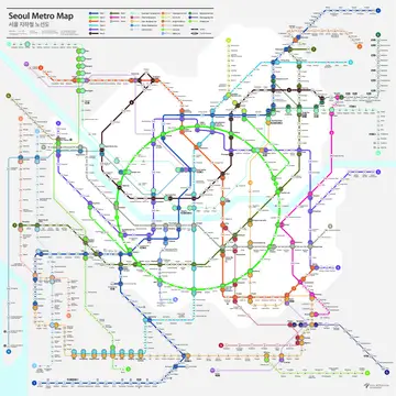 Hacer transbordo en el metro de Seúl